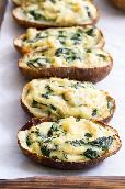 Potato baked Spinach Artichoke